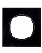 Одноместная рамка Berker R.8 10112616 (стекло/черная)