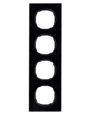 Четырехместная рамка Berker R.8 10142616 (стекло/черная)