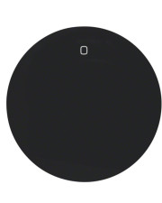 Одинарна клавіша вимикача Berker Rx 16222045 із символом «0» (чорна)