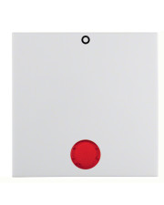 Одинарна клавіша вимикача Berker S.1/Bx 16298969 з лінзою з написом "0" (полярна білизна)