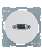 VGA розетка Berker R.x 3315412089 с винтовыми клеммами (полярная белизна)