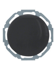 Розетка Berker R.x 47442045 с заземлением и с крышкой (черная)