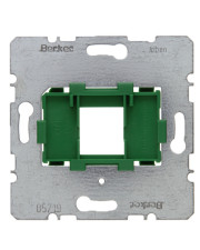 Опорная пластина для модульных разъемов, с зеленой вставкой, 1-местная (механизм) Berker