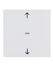 Кнопка для вставки жалюзи, полярная белизна Berker S.1