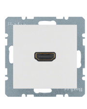 Розетка HDMI, полярная белизна матовая Berker S.1/B.3/B.7