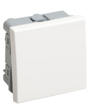 Одноклавішний вимикач IEK ВКО-21-00-П на 2 модулі (CKK-40D-VO2-K01)