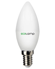 Лампочка Ecolamp C37 6Вт 3000К E14