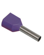 Наконечник-гильза НГИ2 2,5-10 с изол. фланцем (фиолетовый) (100 шт)