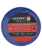 ПВХ ізолента 0,15x19мм синя 25 метрів DKC