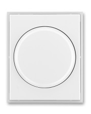 Центральная пластина для поворотного светорегулятора и таймера, белая/белo-ледяная, Time, АВВ