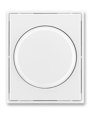 Центральная пластина для поворотного светорегулятора и таймера, белая/белая, Time, АВВ