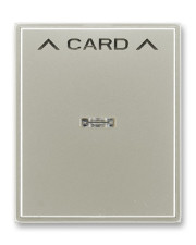 Накладка карткового вимикача, сріблястий металік, Time, АВВ