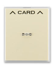 Накладка карткового вимикача, слонова кістка/біло-крижана, Element, АВВ