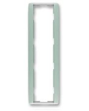 Рамка четырехместная вертикальная, агава/бело-ледяная, Element, АВВ