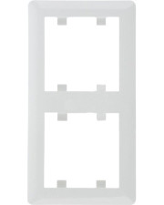 Рамка 2-кратна WL5120 Lumina-2, вертикальна, біла, Hager