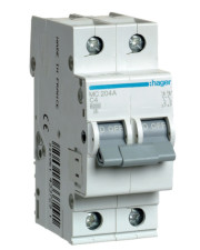 Автоматический выключатель Hager 4А 2п, С, 6 kA, 2м
