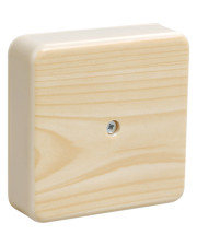 Коробка распределительная IEK КМ41212-04 (UKO10-075-075-020-K34) 75х75х20 с контактной группой (сосна)