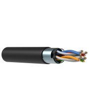 Чорний кабель зв'язку кручена пара ITK LC3-C604-329 F/UTP Cat6 4х2х23AWG LSZH нг(А)-HF (305м)