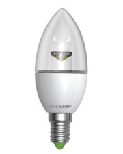 Лампа LED CL 6Вт Eurolamp 4000К ЕКО серия «D» свеча, E14