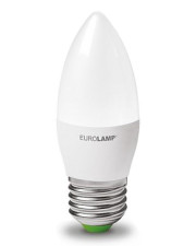 Светодиодная лампа CL 6Вт Eurolamp 3000К ЕКО серия «D», E27
