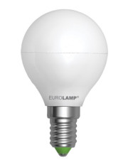 LED лампочка G45 5Вт Eurolamp 3000К ЕКО серія «D» шар, E14