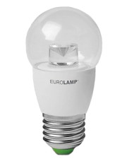Лампа светодиодная G45 5Вт Eurolamp 3000К ЕКО серия «D» шар прозрачный, E27