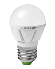 LED лампочка TURBO G45 7Вт Eurolamp 3000К шар, E27
