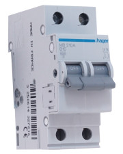 Автоматичний вимикач MB210A (2р, В, 10А) Hager