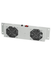 Вентиляторная панель для сервера Mirsan с 2 вентиляторами (серая)