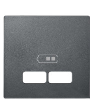 Накладка USB розетки Schneider Electric Merten System M MTN4367-0414 (антрацит)