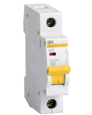 Автоматичний вимикач IEK ВА47-29 1P 50A 4,5кА "D" (MVA20-1-050-D)