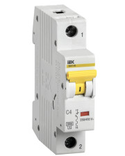 Автоматичний вимикач IEK ВА47-60 1Р 4А 6кА C (MVA41-1-004-C)