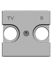 TV+R накладка ABB Zenit N2250.8 PL 2М (серебро)