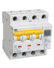 Диференціальний автоматичний вимикач IEK АВДТ34, C16А, 30мА