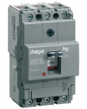 Захисний вимикач Hager x160, In=63А, 3п, 25kA