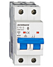 Автоматический выключатель 10А 2P 6кА С, Schrack Technik