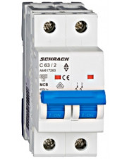 Автоматичний вимикач 63А 2P 6кА, Schrack Technik