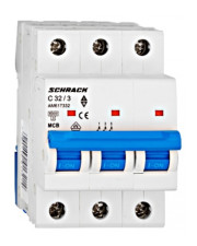 Автоматический выключатель 32А 3P 6кА С, Schrack Technik