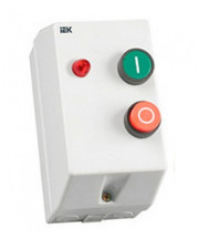 Контактор IEK в оболочке КМИ-10960 9А IP54 с индикацией Ue=400В/АС3