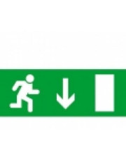Самоклеющаяся табличка «Exit Down»