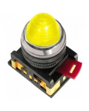 Светосигнальная лампа AL-22 Ø22мм желтая неон/240В цилиндр IEK