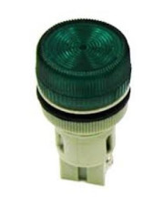 Светосигнальная лампа ENR-22 Ø22мм зеленая неон/240В цилиндр IEK