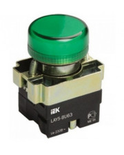 Светосигнальный индикатор LAY5-BU63 зеленого цвета Ø22мм IEK