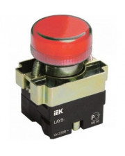 Светосигнальный индикатор LAY5-BU64 красного цвета Ø22мм IEK