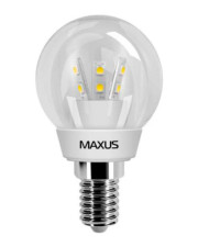 LED лампа 1-LED-259 G45 3Вт Maxus 3000K, E14