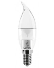 Лампа світлодіодна 1-LED-425 C28 CL-C 3Вт Maxus 3000К, Е14