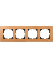 Рамка чотиримісна M-ELEGANCE wood бук Merten, MTN4054-3470