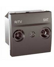 R-TV/SAT розетка кінцева, графіт Schneider Electric
