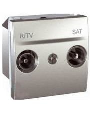R-TV/SAT розетка проходная, алюминий Schneider Electric