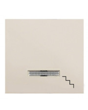 Клавіша із символом «Сходи» з підсвічуванням WL6131 Lumina-2, кремова, Hager
